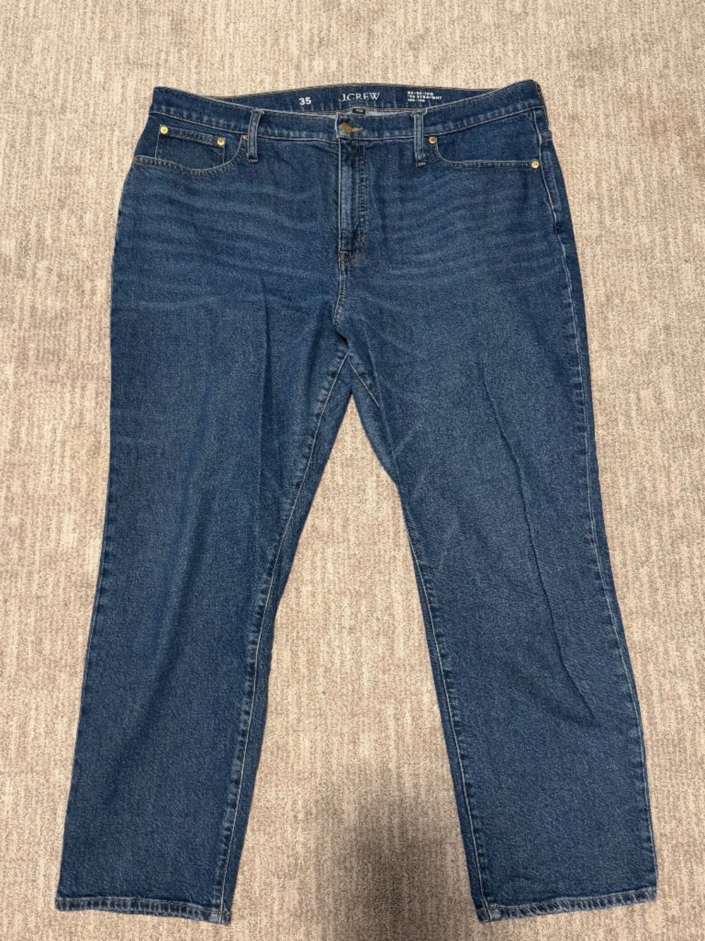 High rise straight jean in 1996 semi stretch
